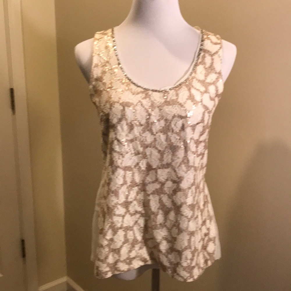 Anthropologie sequin tank sz S by Meadow Rue